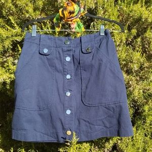 Fashion Union navy colored skirt